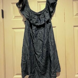 Tommy Bahama Slate Ruffle Mini Dress